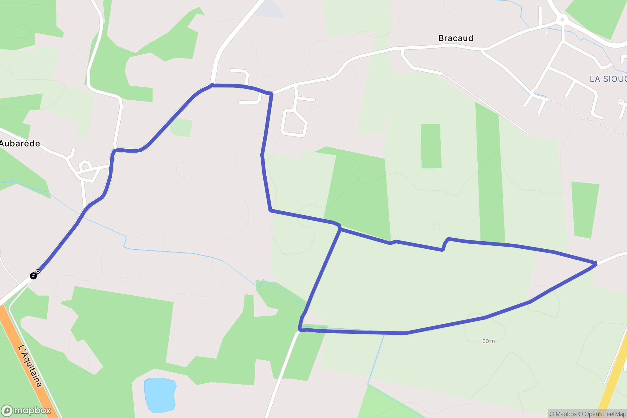 Peujard : carte du parcours de randonnée - France