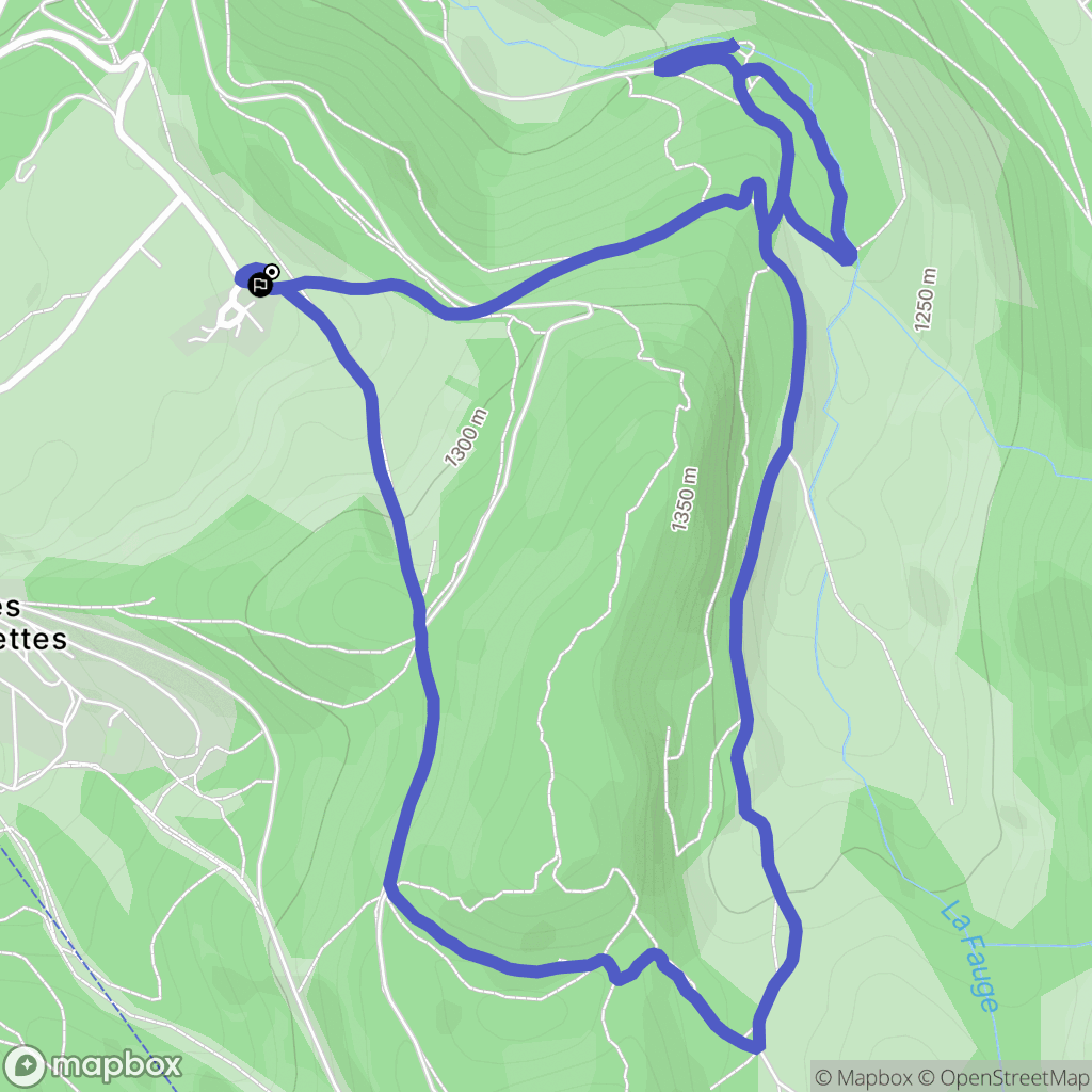 Les Clots, Villard-de-Lans : carte du parcours de randonnée - France