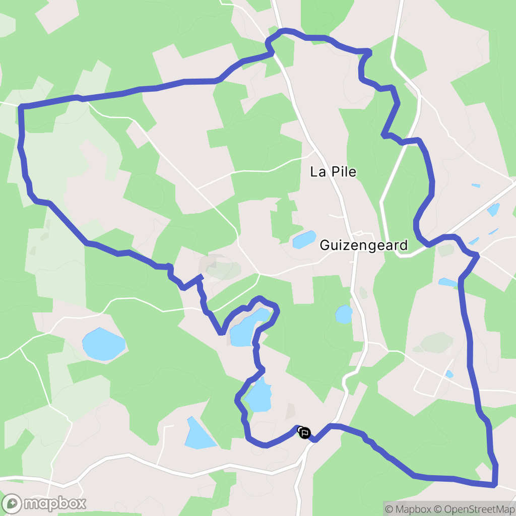 Guizengeard: routekaart voor buitenactiviteiten - France