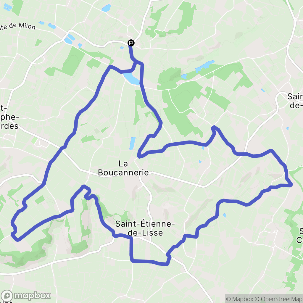 Montagne : carte du parcours de randonnée - France