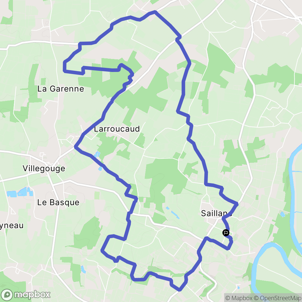 Saillans : carte du parcours de randonnée - France