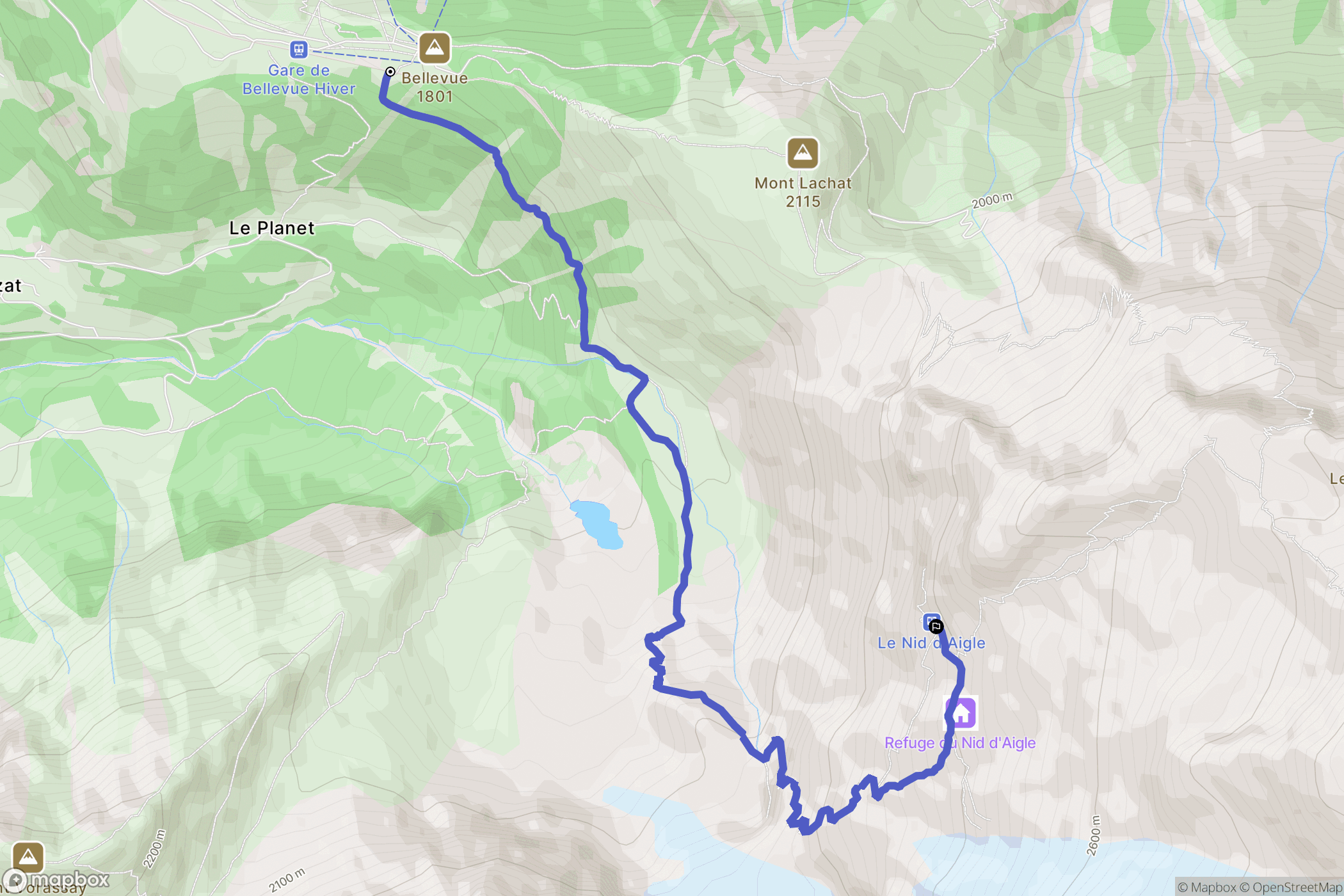 Saint-Gervais-les-Bains: routekaart voor buitenactiviteiten - France