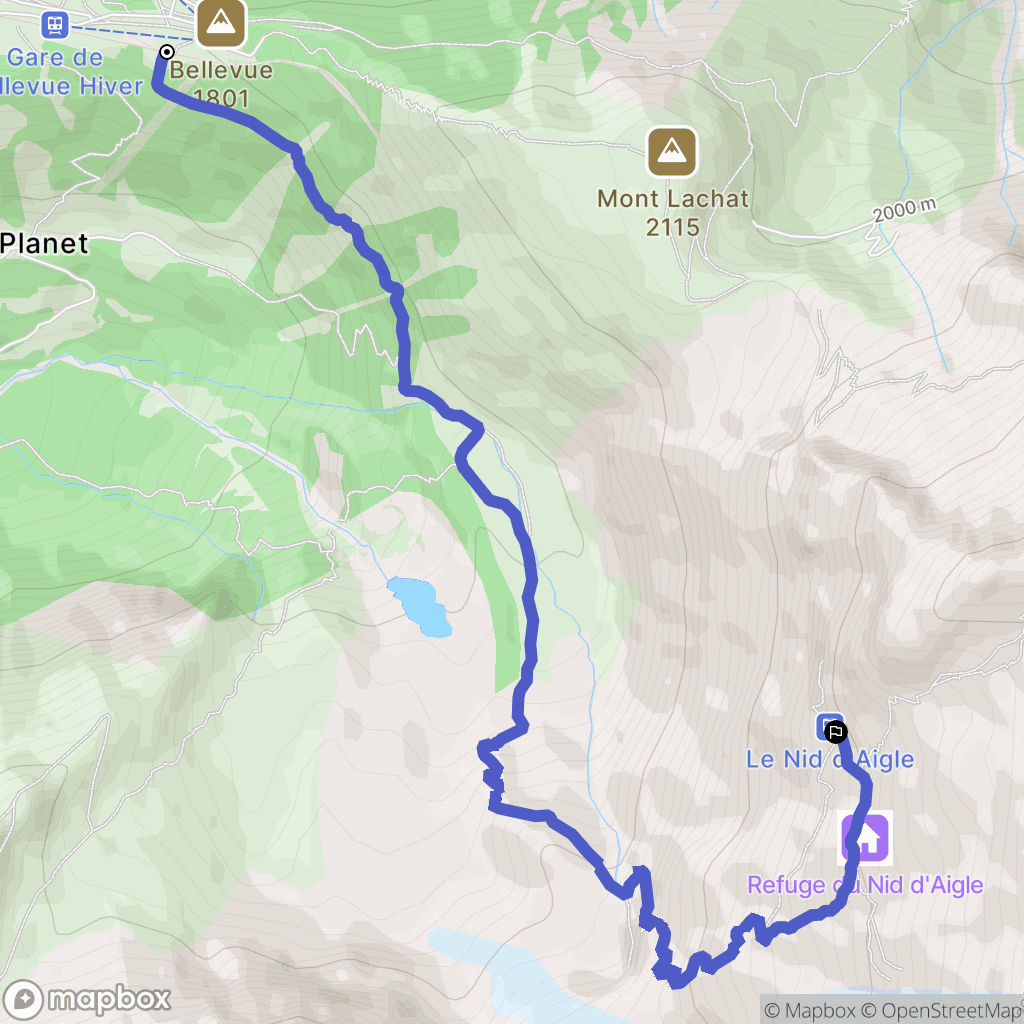 Saint-Gervais-les-Bains: routekaart voor buitenactiviteiten - France