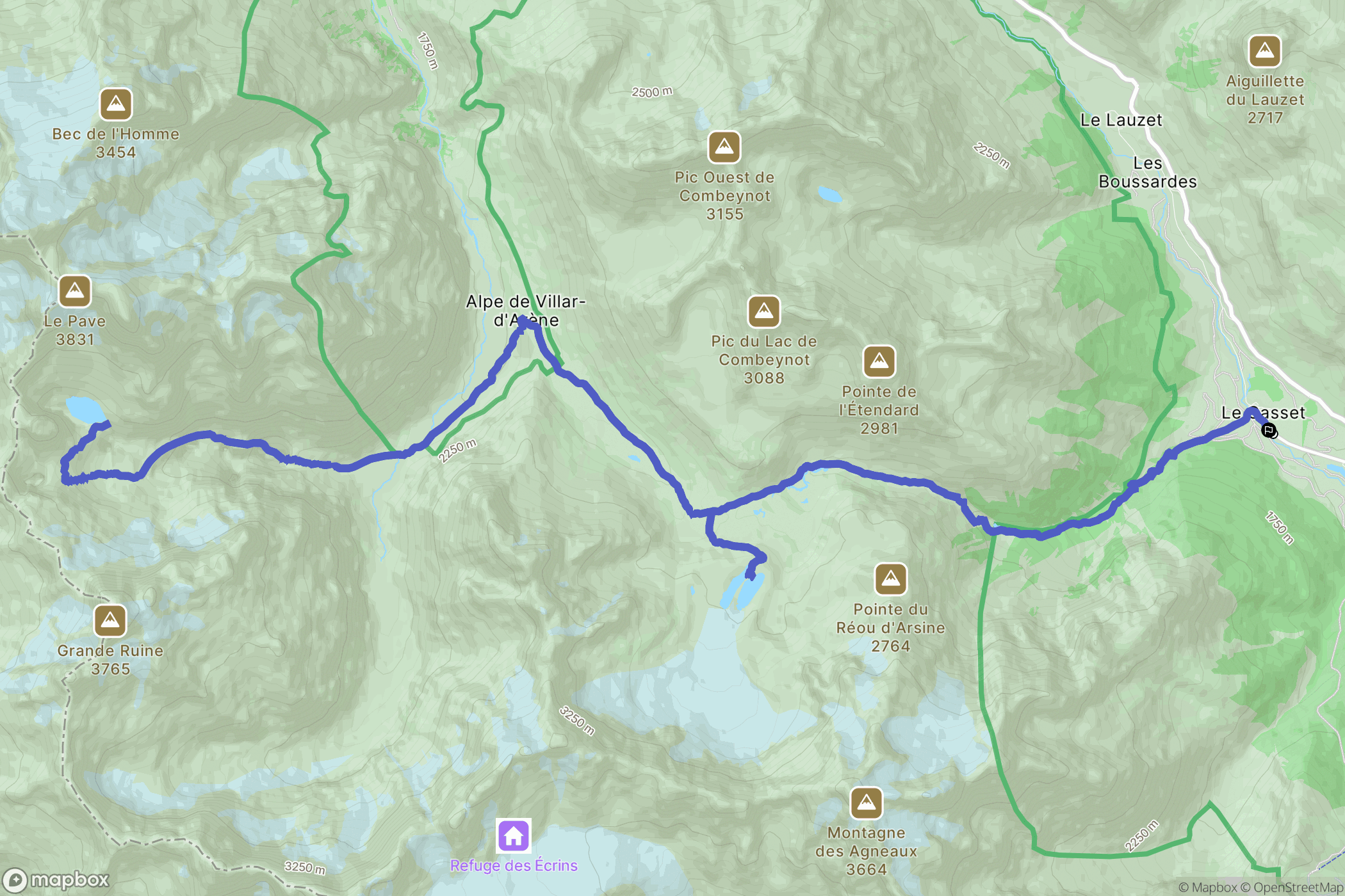 Le Monêtier-les-Bains: routekaart voor buitenactiviteiten - France