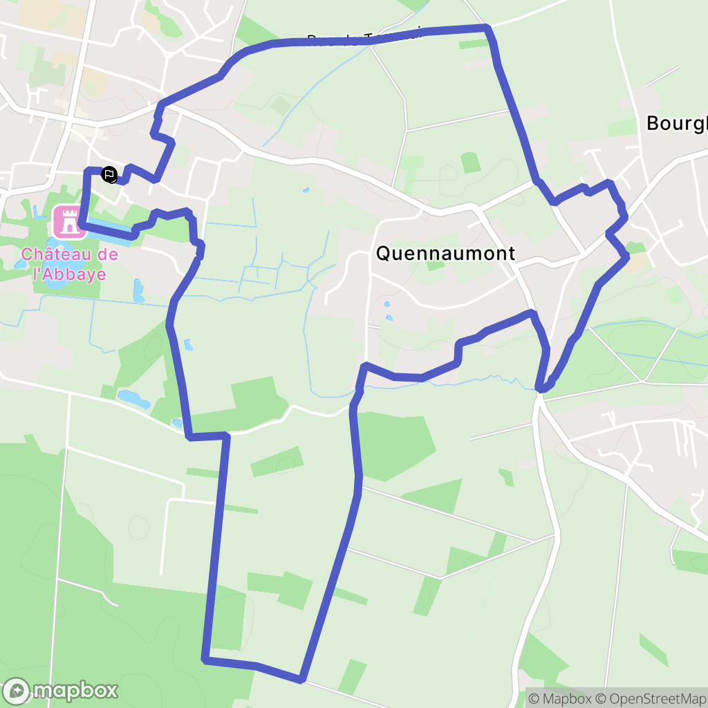 Cysoing : carte du parcours de randonnée - France