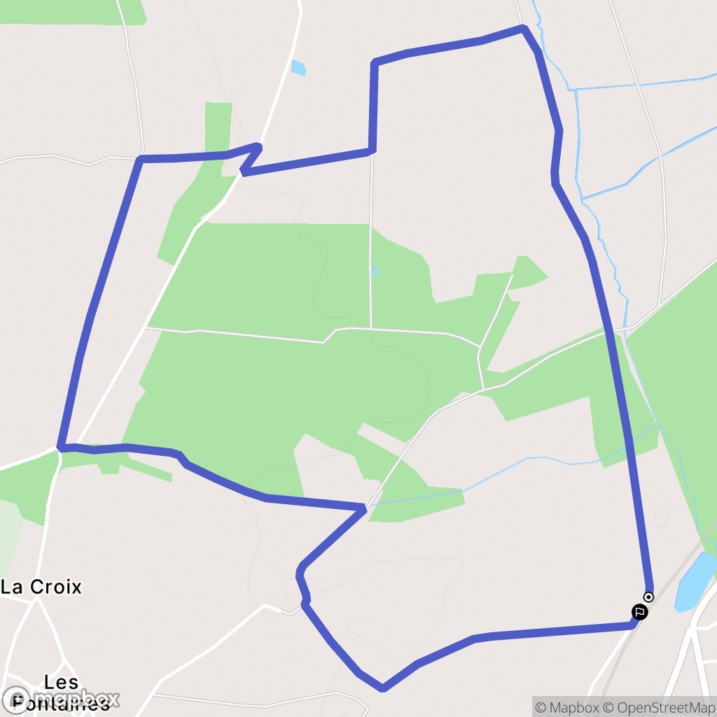 Saint-Yzan-de-Soudiac : carte du parcours de randonnée - France