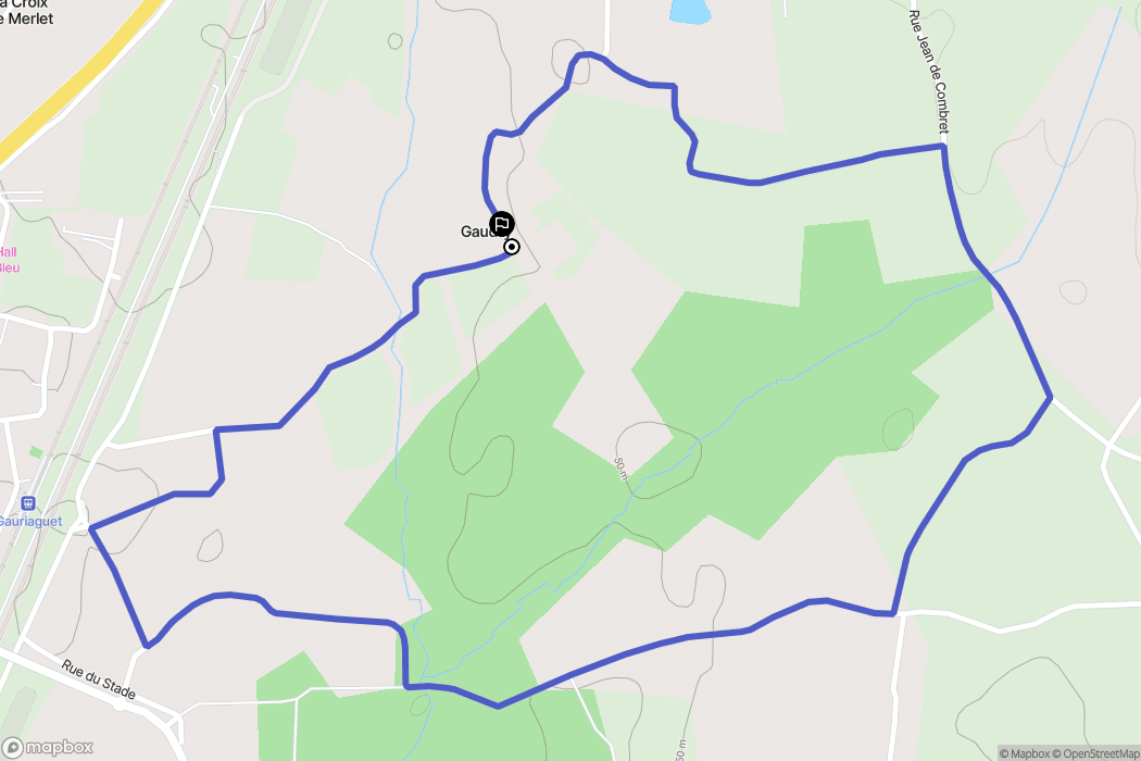 Marsas : carte du parcours de randonnée - France