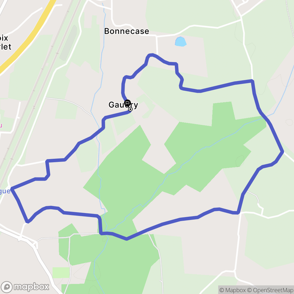 Marsas : carte du parcours de randonnée - France