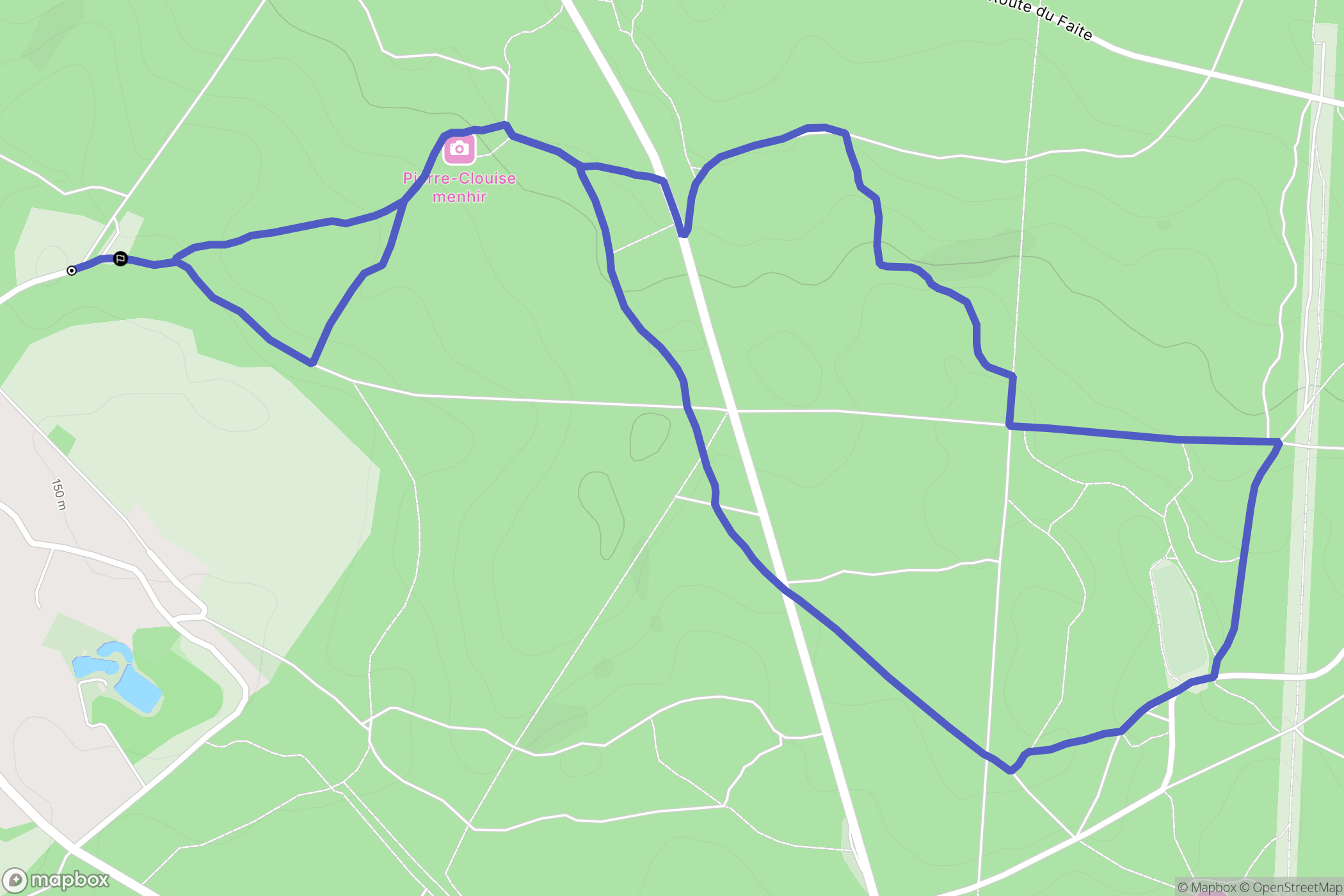 Haramont : carte du parcours de randonnée - France