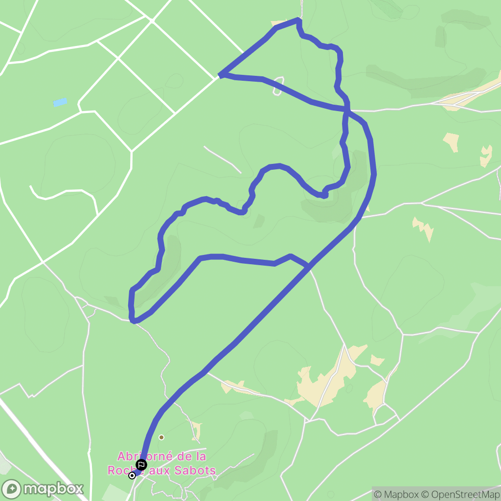 Noisy-sur-Ecole : carte du parcours de randonnée - France