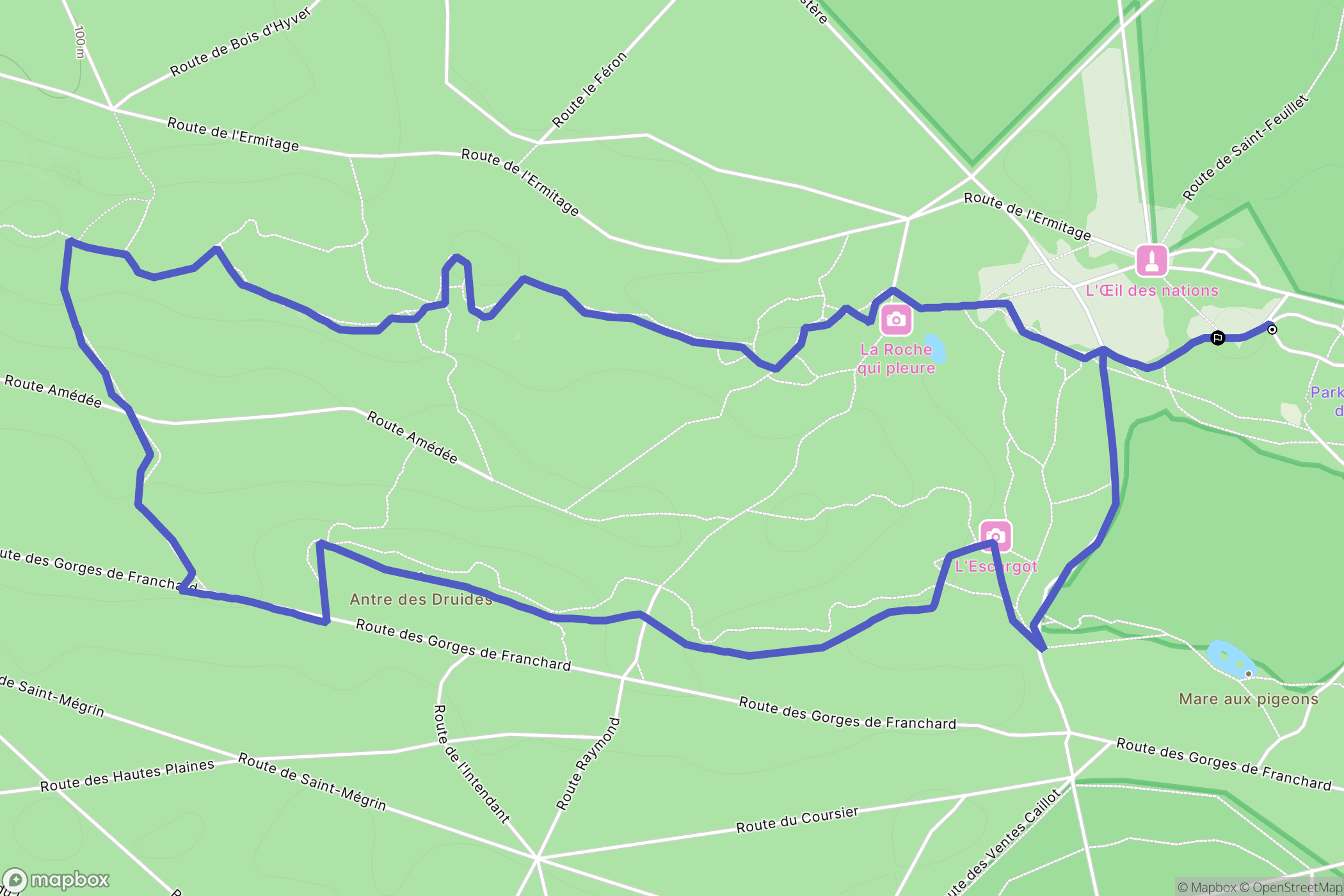 Fontainebleau: routekaart voor buitenactiviteiten - France