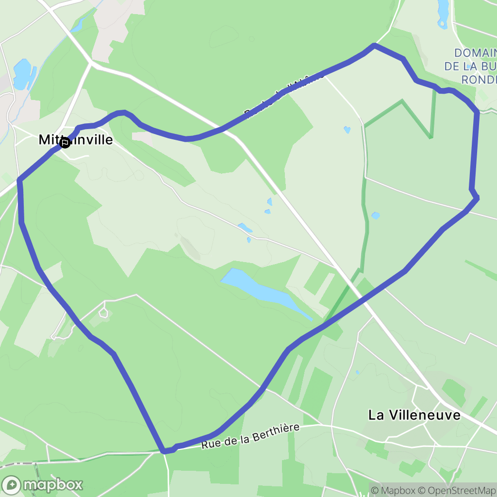 Mittainville : carte du parcours de randonnée - France