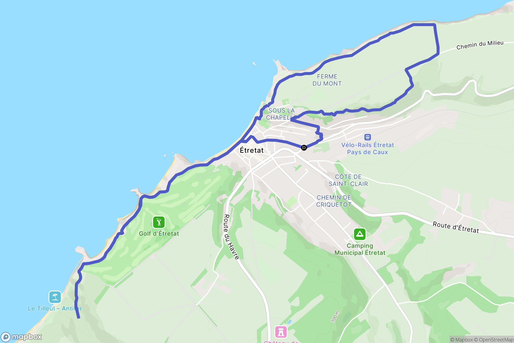 Etretat: routekaart voor buitenactiviteiten - France