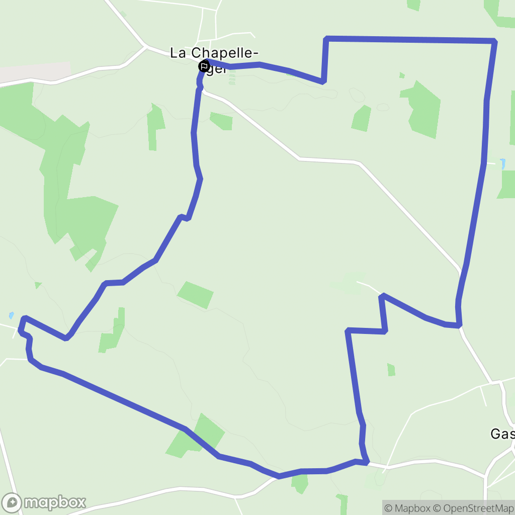La Chapelle-Iger : carte du parcours de randonnée - France