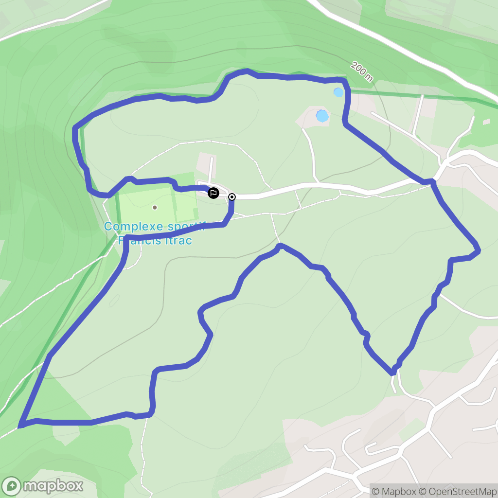 La Cadière-d'Azur : carte du parcours de randonnée - France