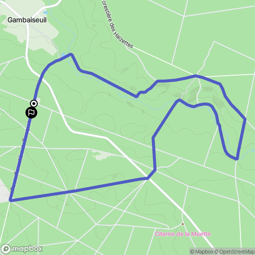 Saint-Léger-en-Yvelines : carte du parcours de randonnée - France