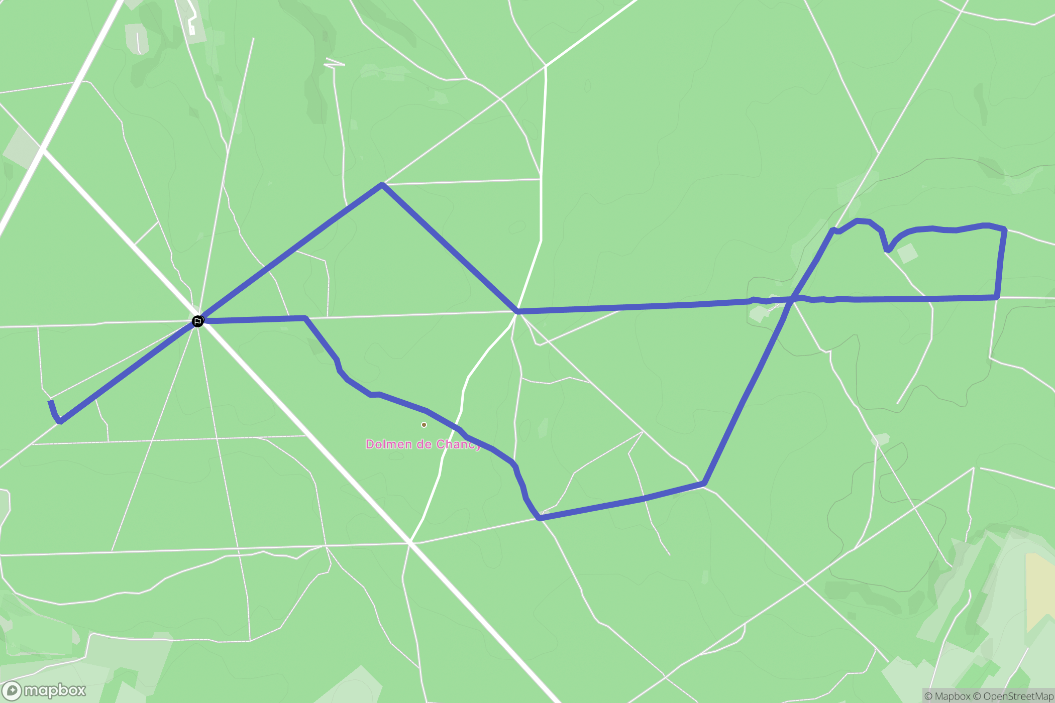 Pont-Sainte-Maxence : carte du parcours de randonnée - France