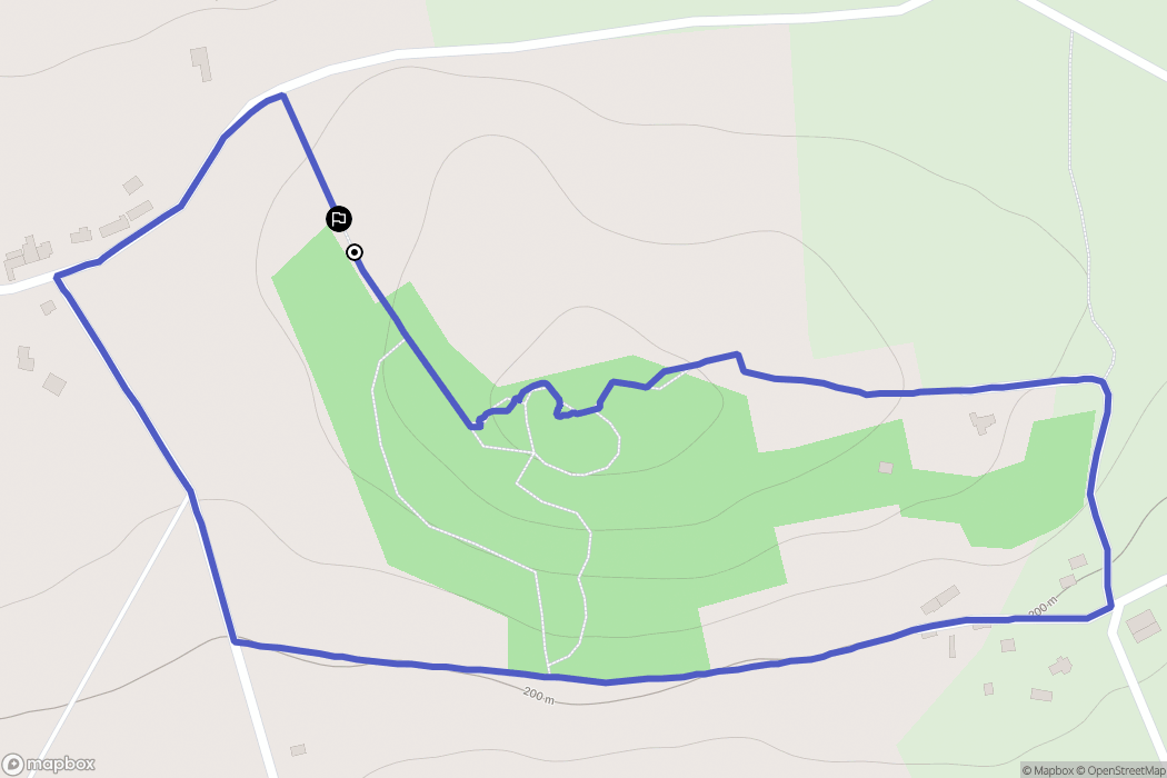 Le Gouray : carte du parcours de randonnée - France