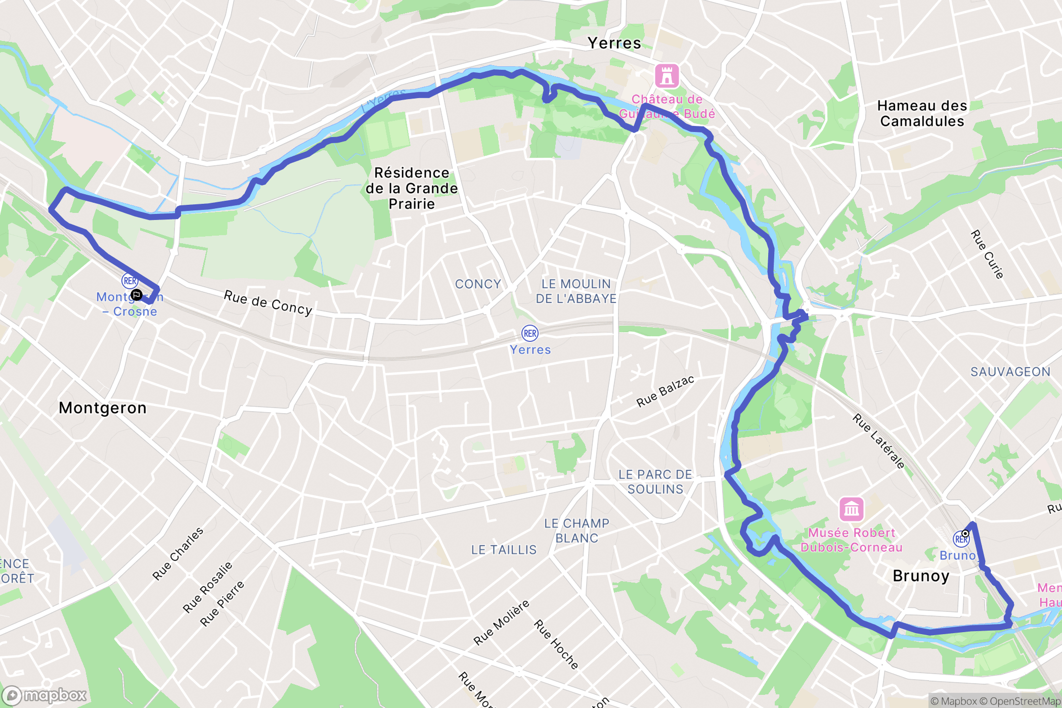 Yerres: routekaart voor buitenactiviteiten - France