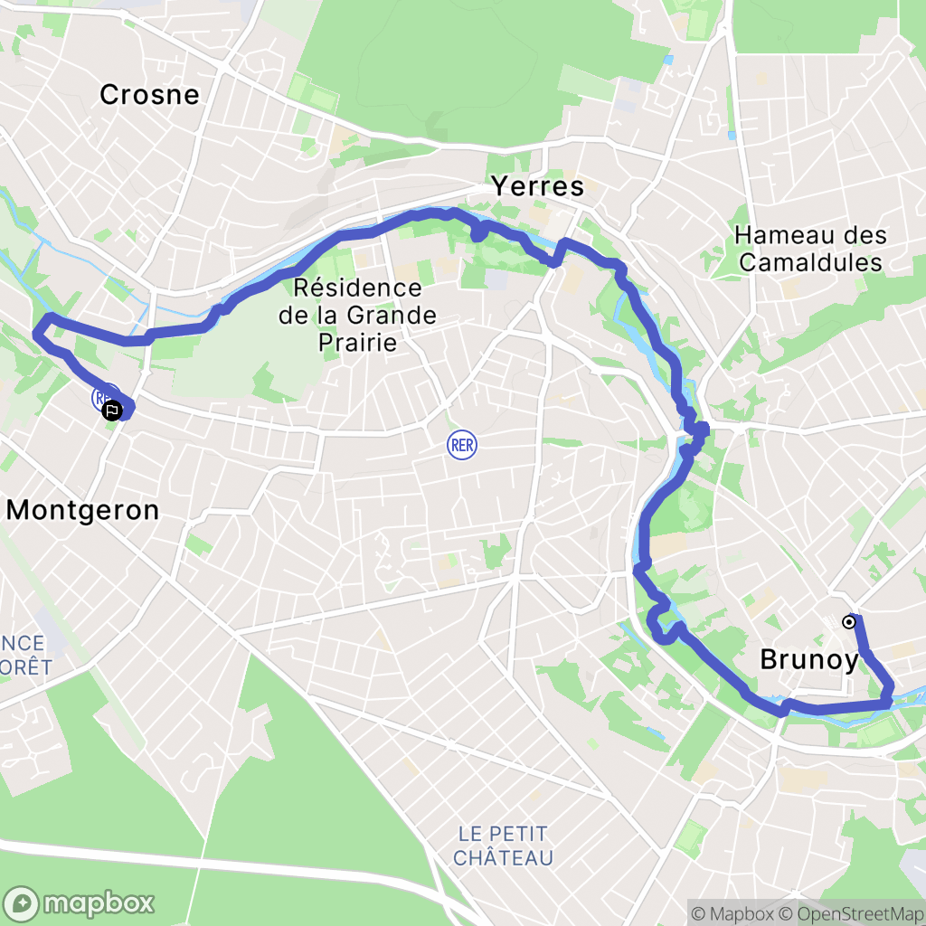 Yerres: routekaart voor buitenactiviteiten - France