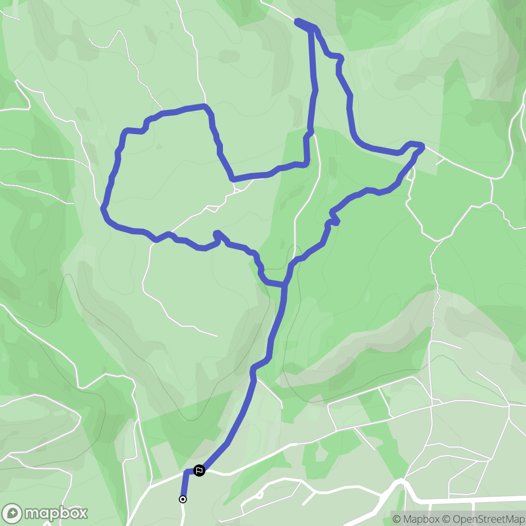 Mérindol : carte du parcours de randonnée - France