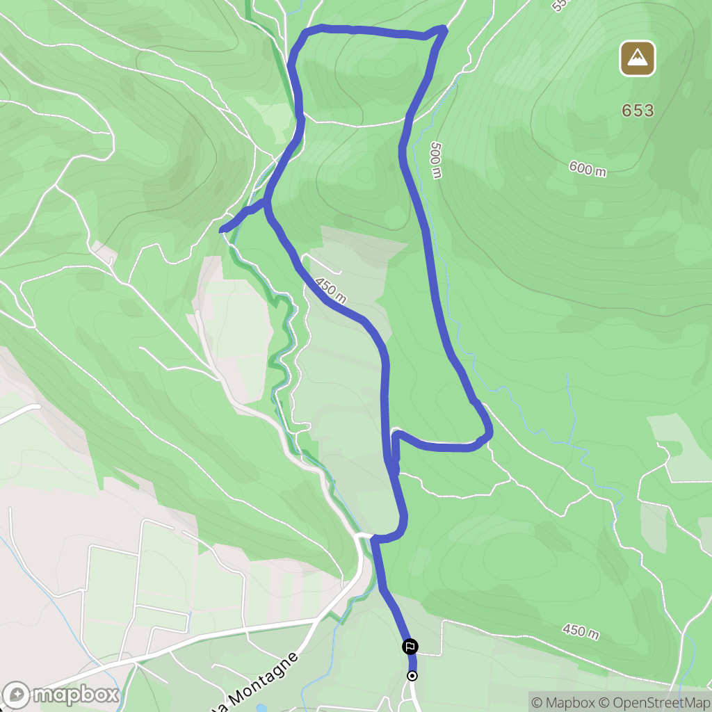 La Motte-D'Aigues : carte du parcours de randonnée - France