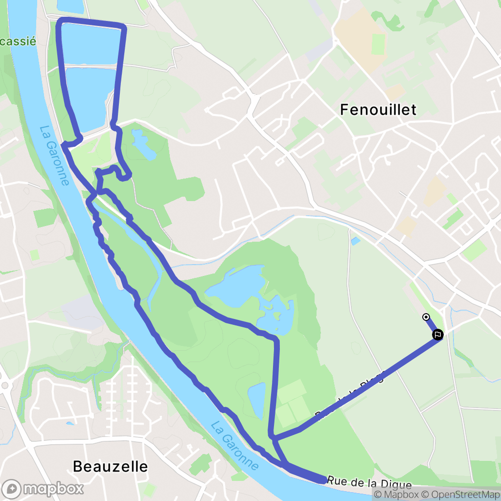 Fenouillet : carte du parcours de randonnée - France