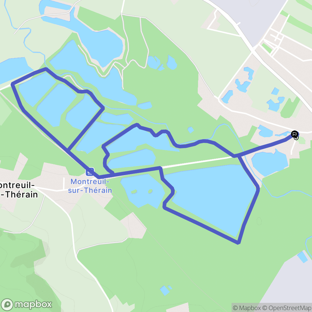Bailleul-sur-Thérain : carte du parcours de randonnée - France