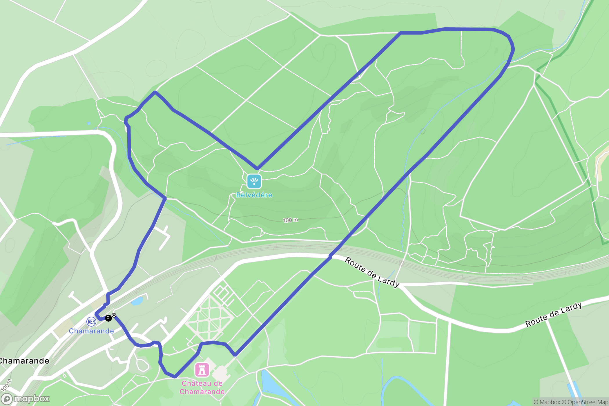 Chamarande: routekaart voor buitenactiviteiten - France