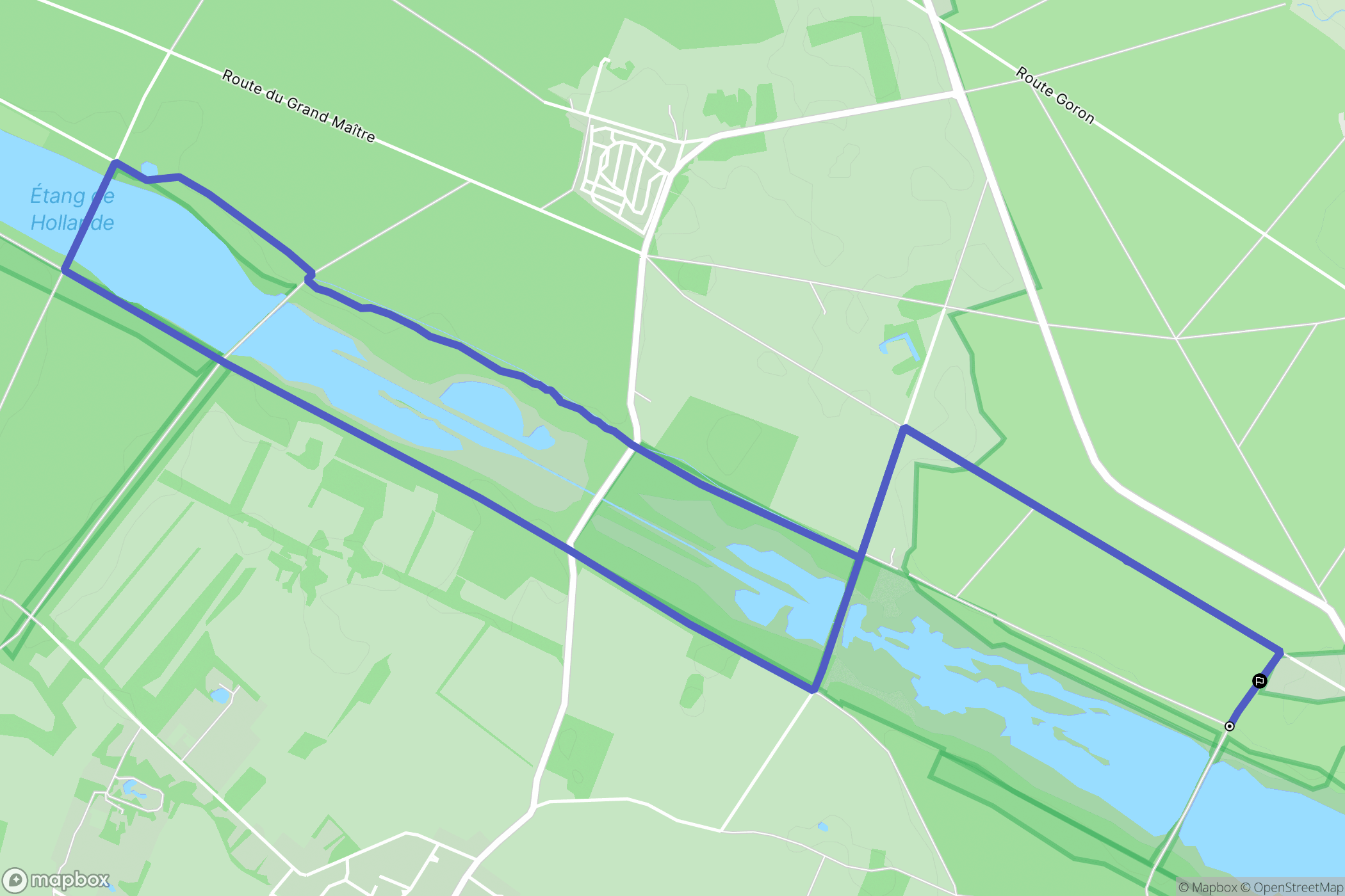 Les-Essarts-le-Roi : carte du parcours de randonnée - France
