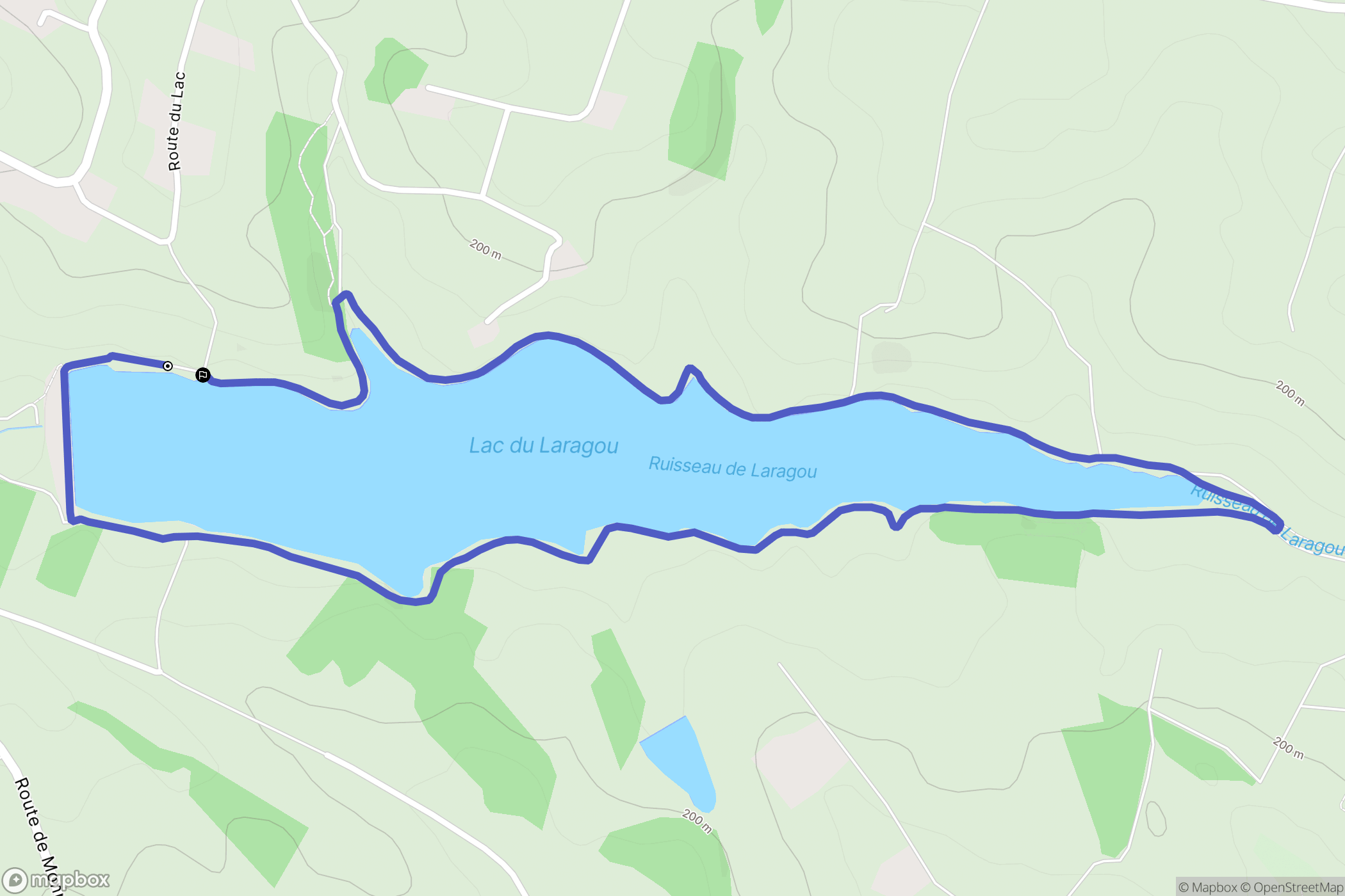 Montpitol : carte du parcours de randonnée - France