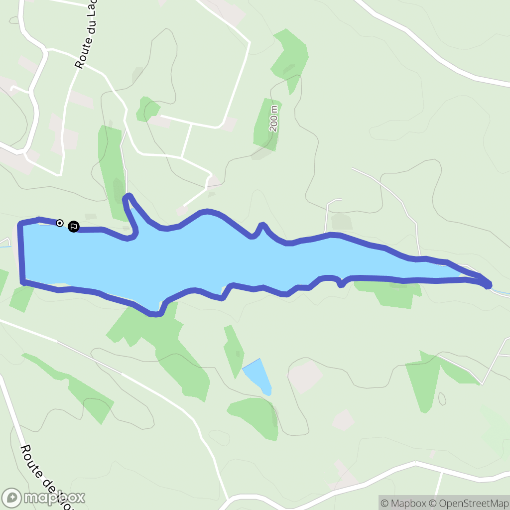 Montpitol : carte du parcours de randonnée - France