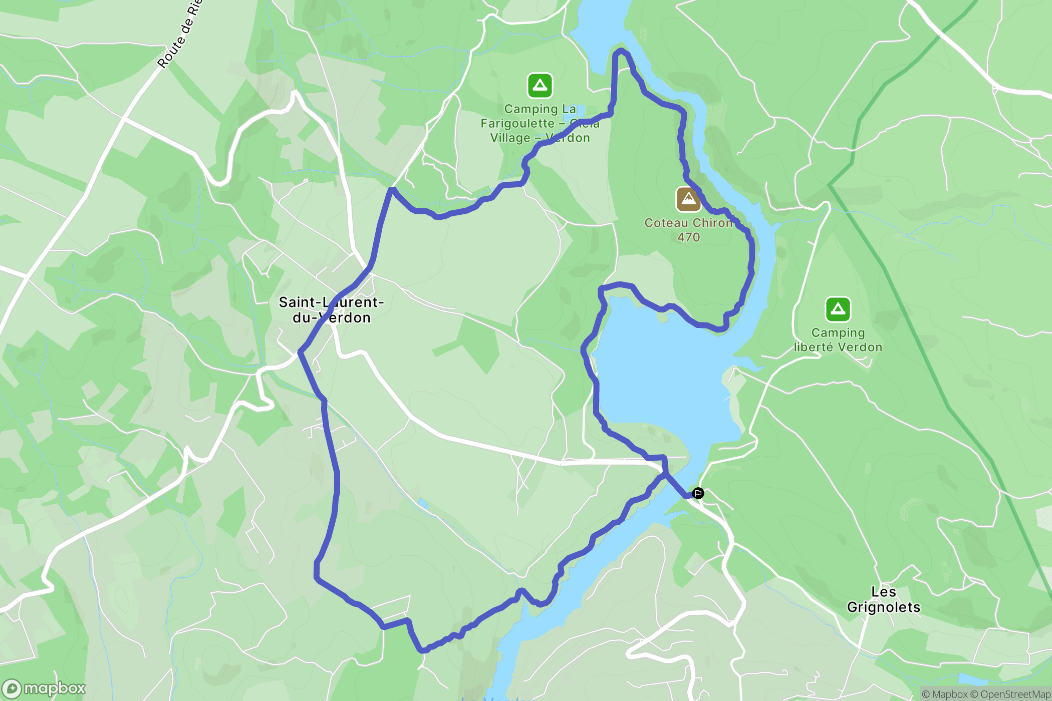 Quison : carte du parcours de randonnée - France