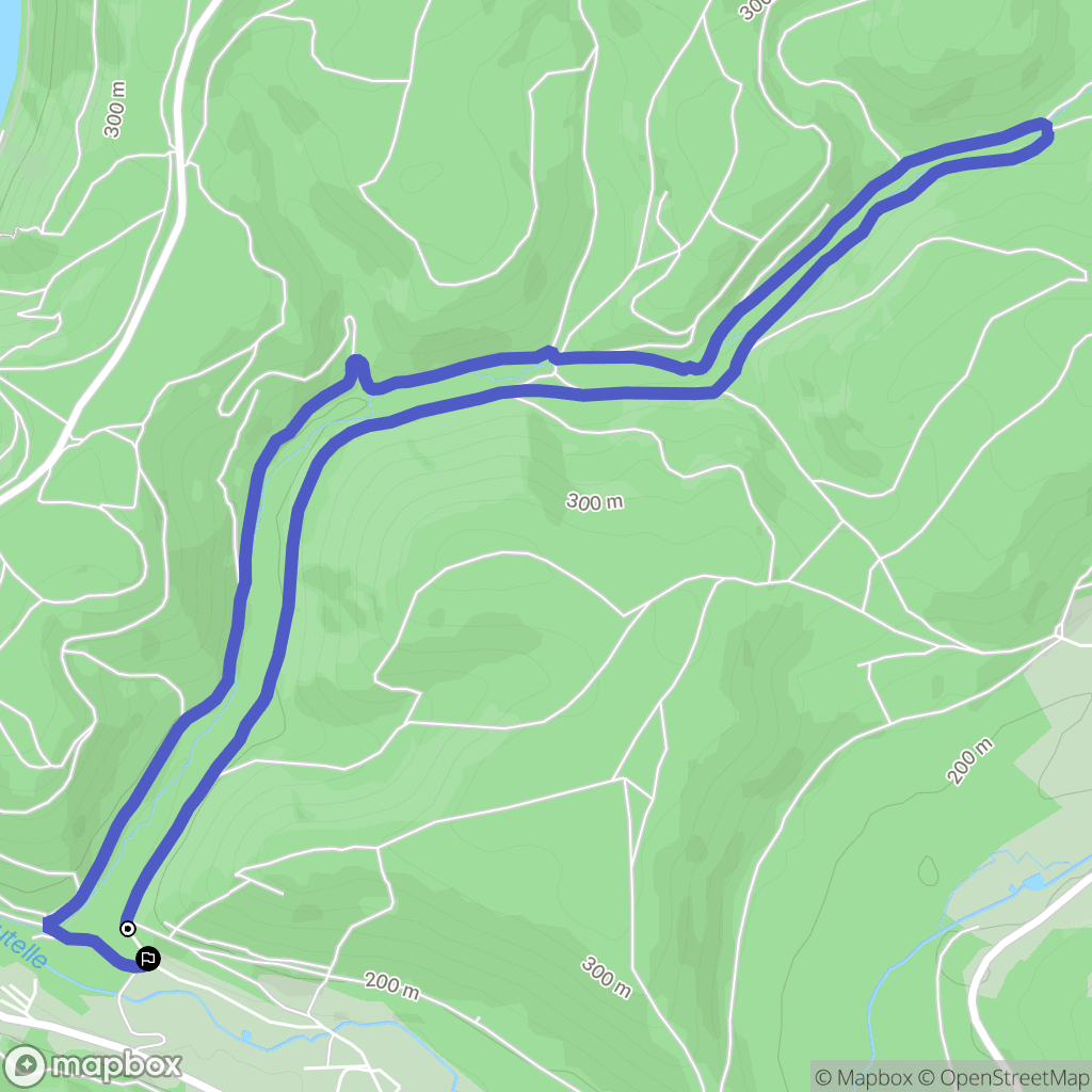 Neufmanil : carte du parcours de randonnée - France