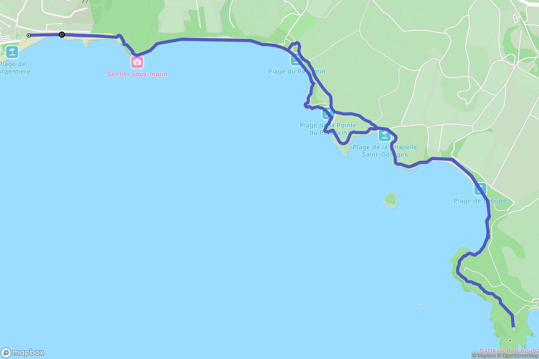 La Londe-les-Maures : carte du parcours de randonnée - France