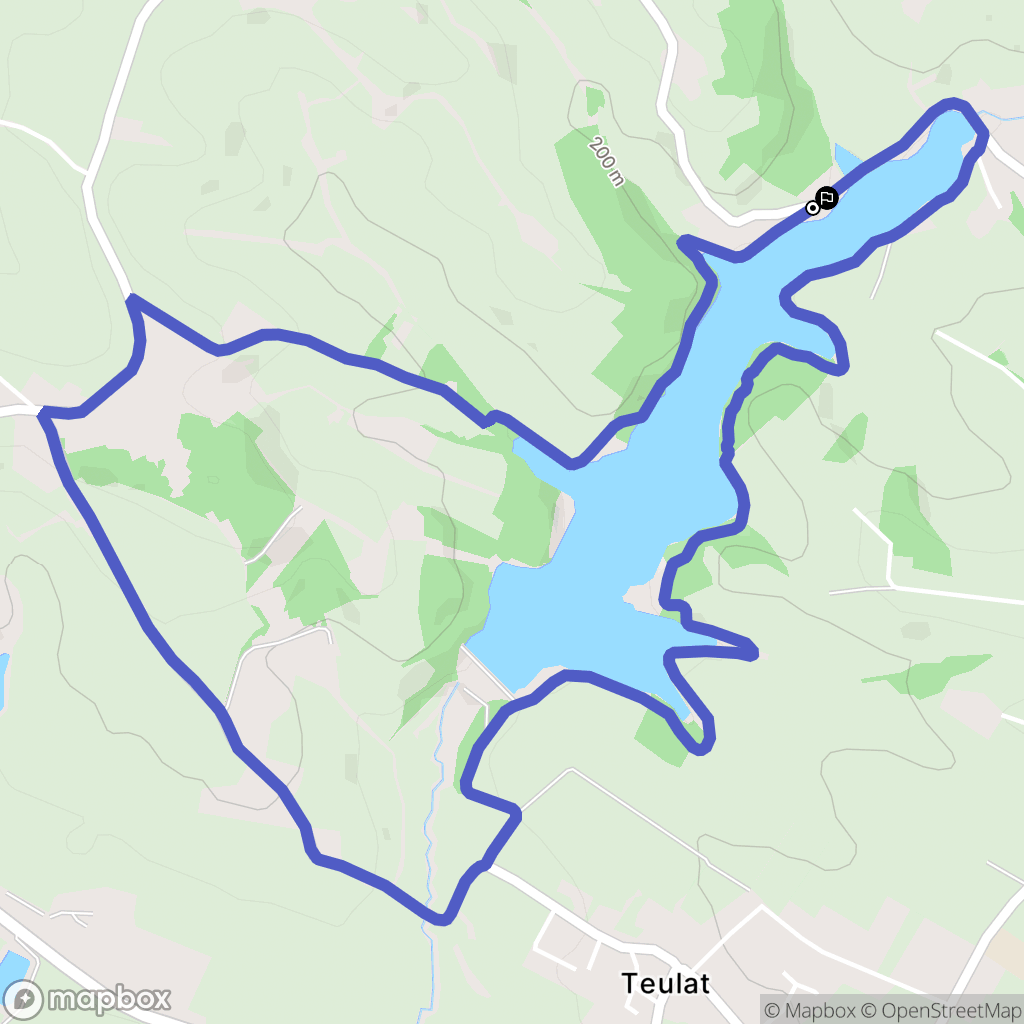Verfeil : carte du parcours de randonnée - France