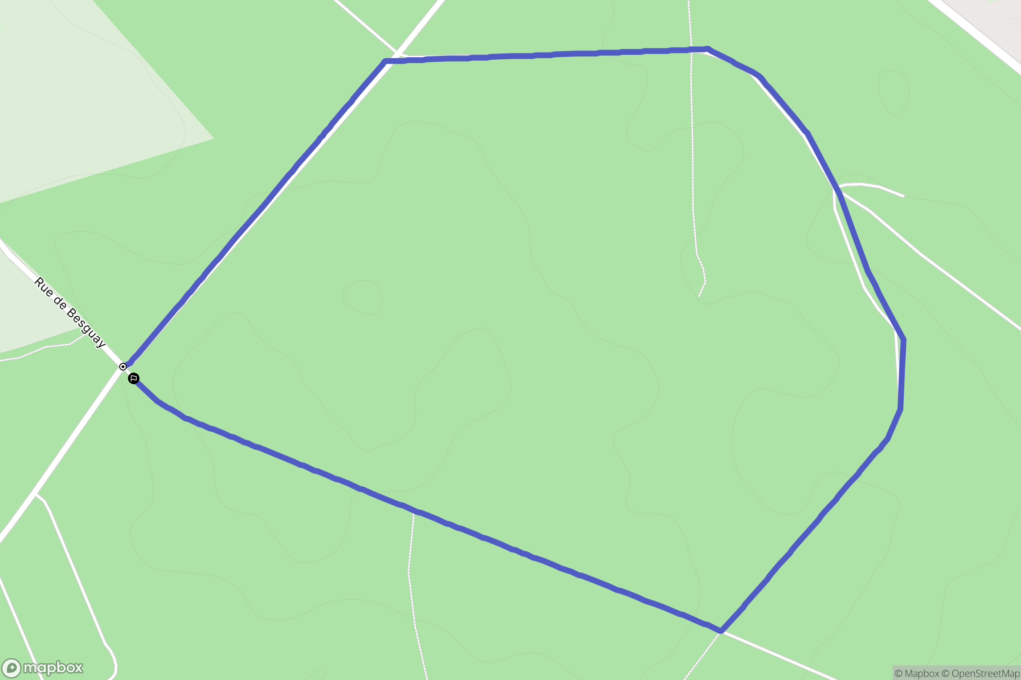 Lisors : carte du parcours de randonnée - France