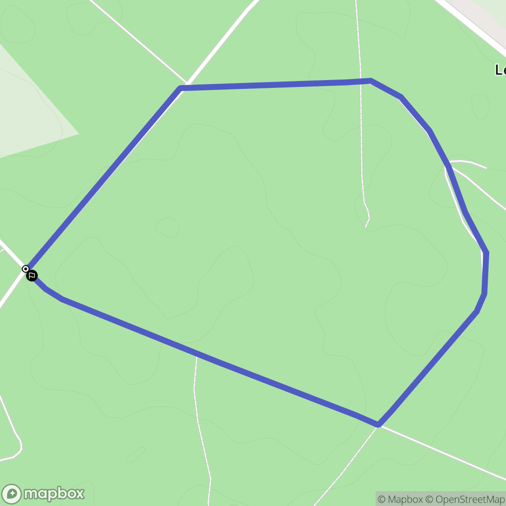 Lisors : carte du parcours de randonnée - France