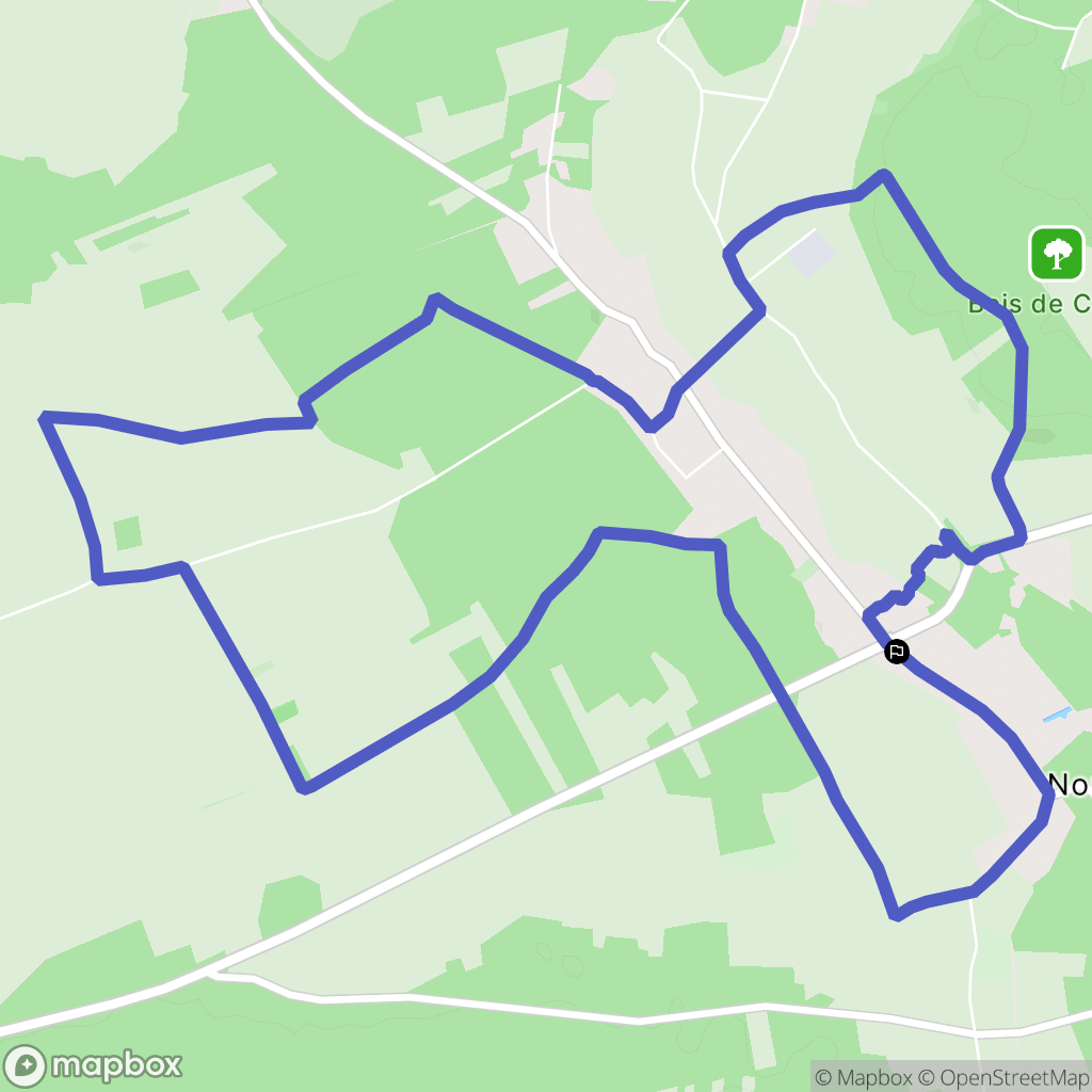 Nonville : carte du parcours de randonnée - France