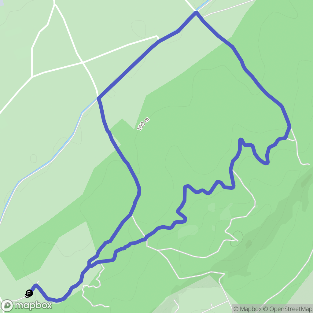Eygalières : carte du parcours de randonnée - France