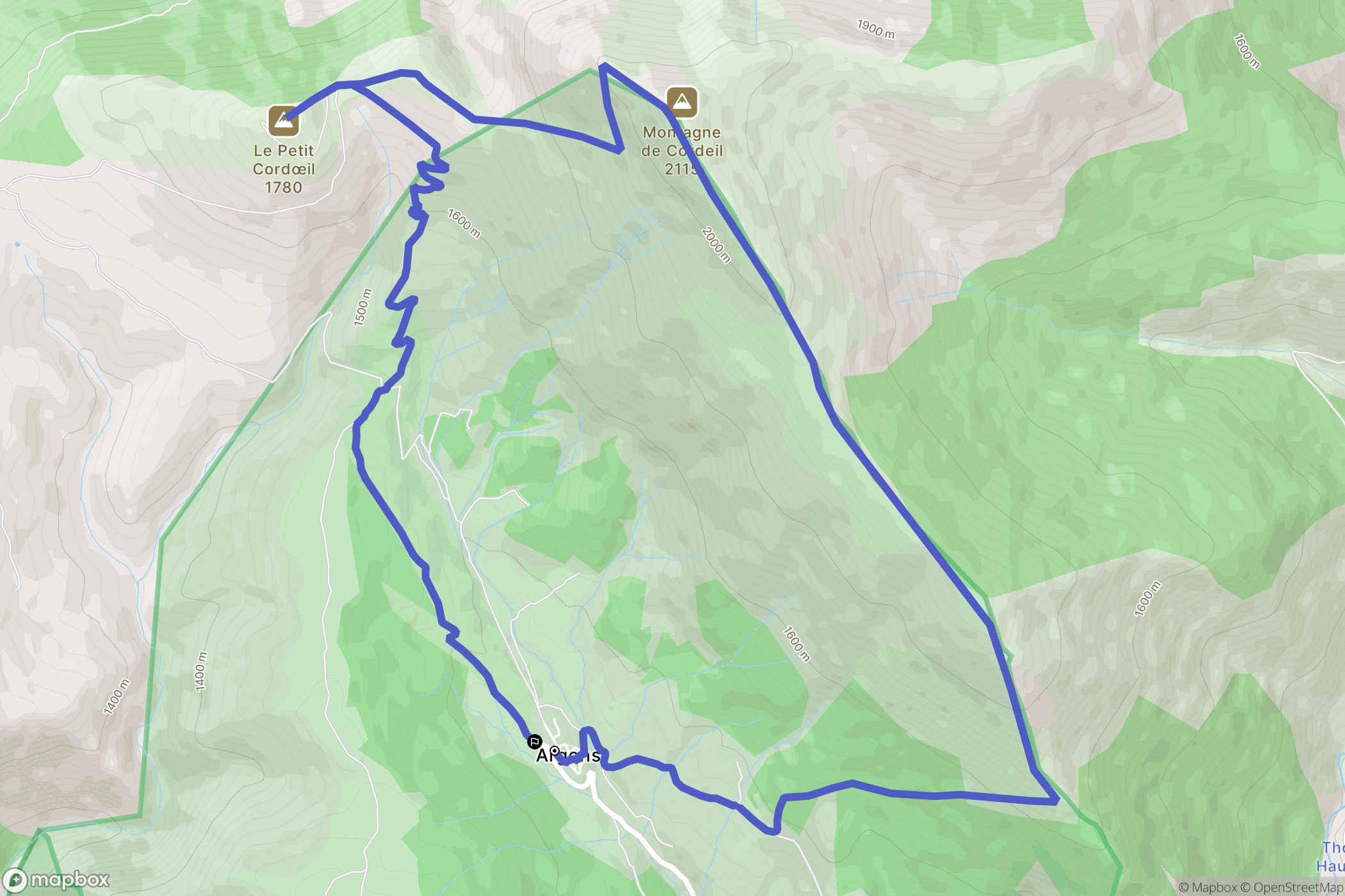 La Mure-Argens : carte du parcours de randonnée - France