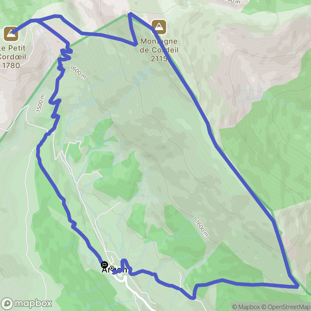 La Mure-Argens : carte du parcours de randonnée - France