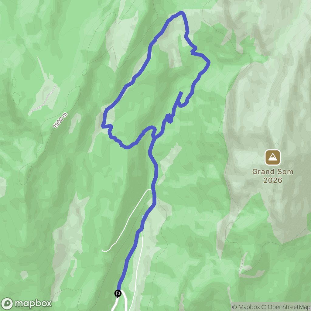 Saint-Pierre-de-Chartreuse : carte du parcours de randonnée - France