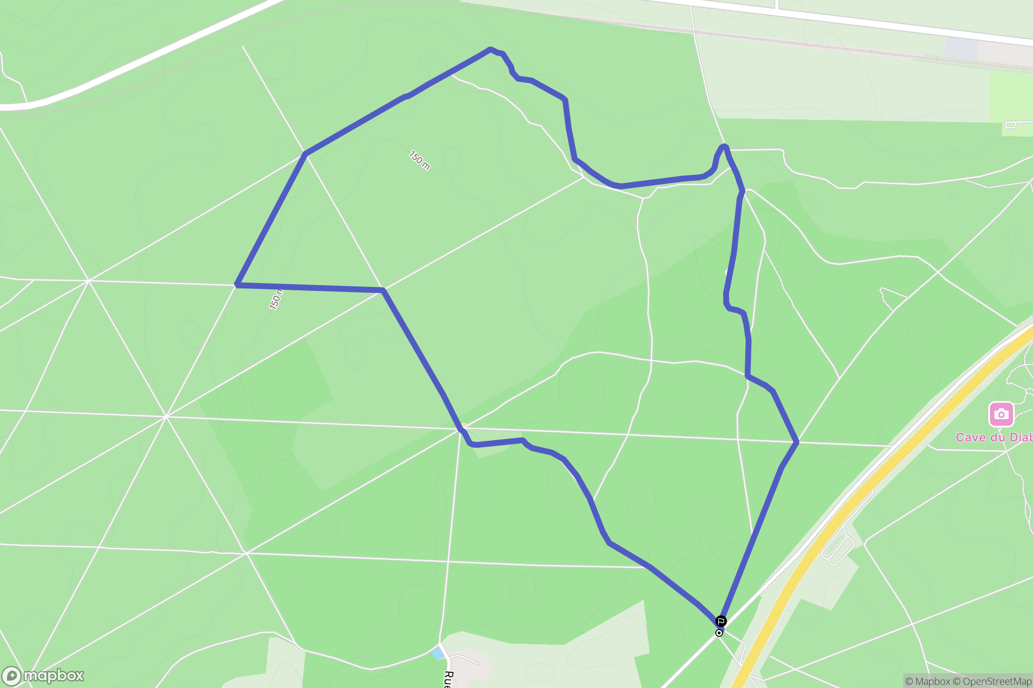 Gondreville : carte du parcours de randonnée - France