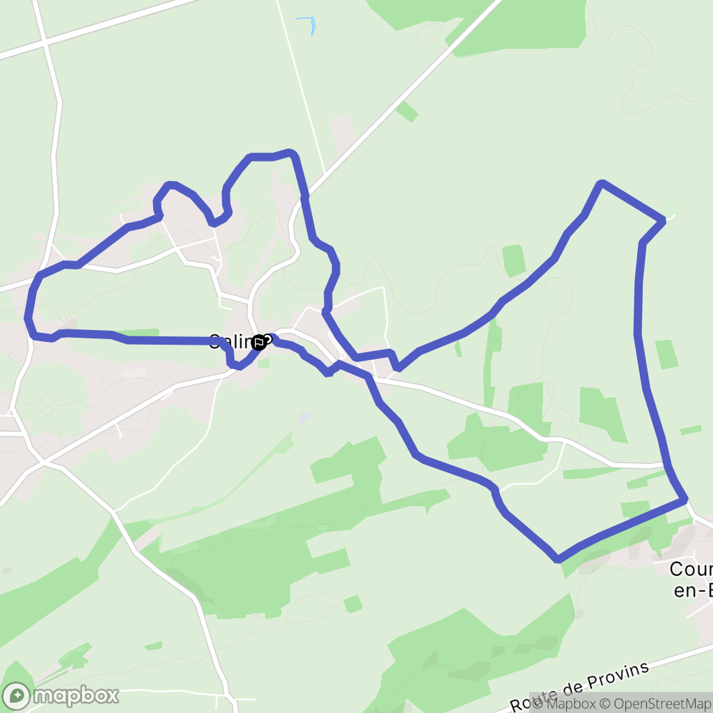 Salins : carte du parcours de randonnée - France
