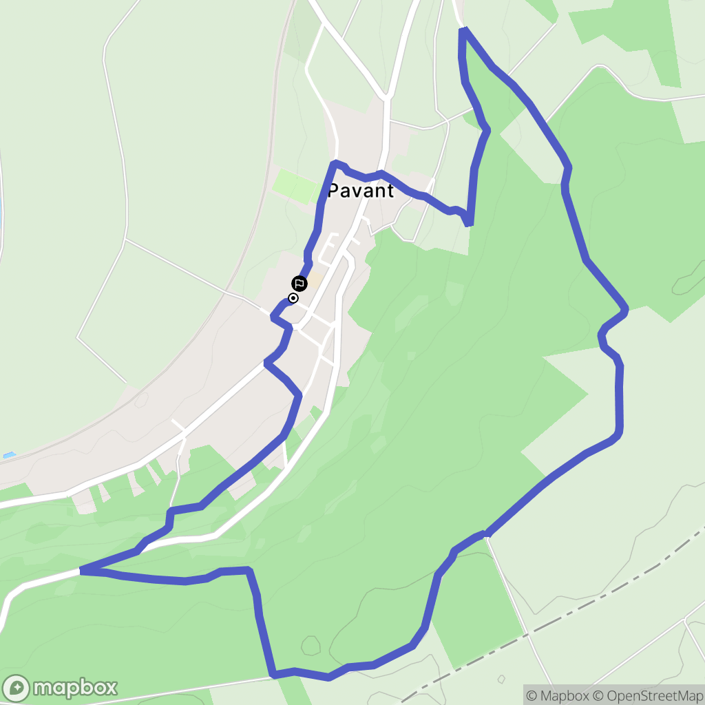 Charly-sur-Marne : carte du parcours de randonnée - France