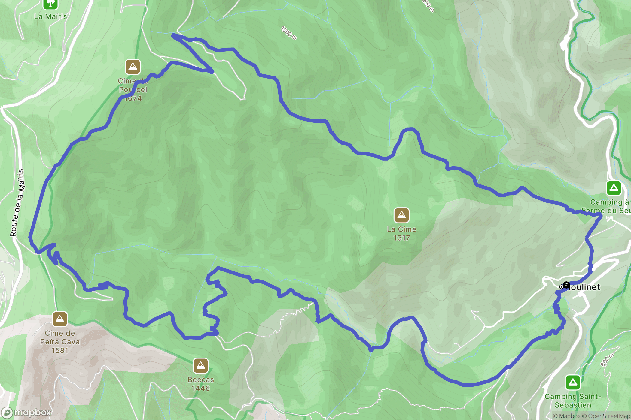 Moulinet: routekaart voor buitenactiviteiten - France