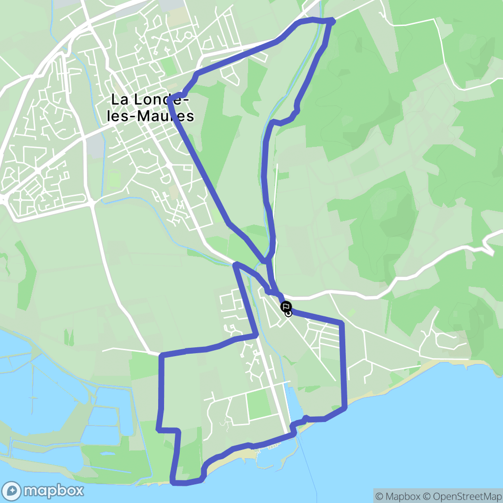 La Londe Les Maures : carte du parcours de randonnée - France