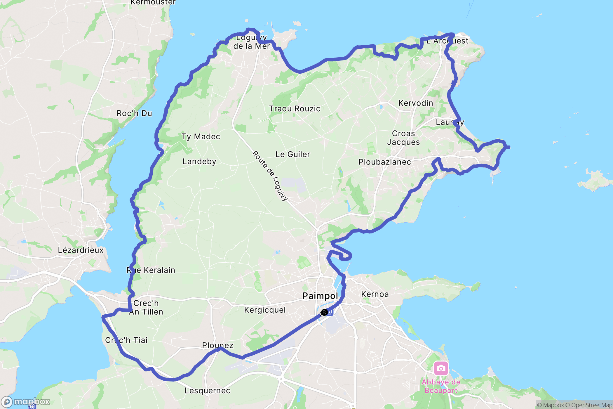 Paimpol: routekaart voor buitenactiviteiten - France