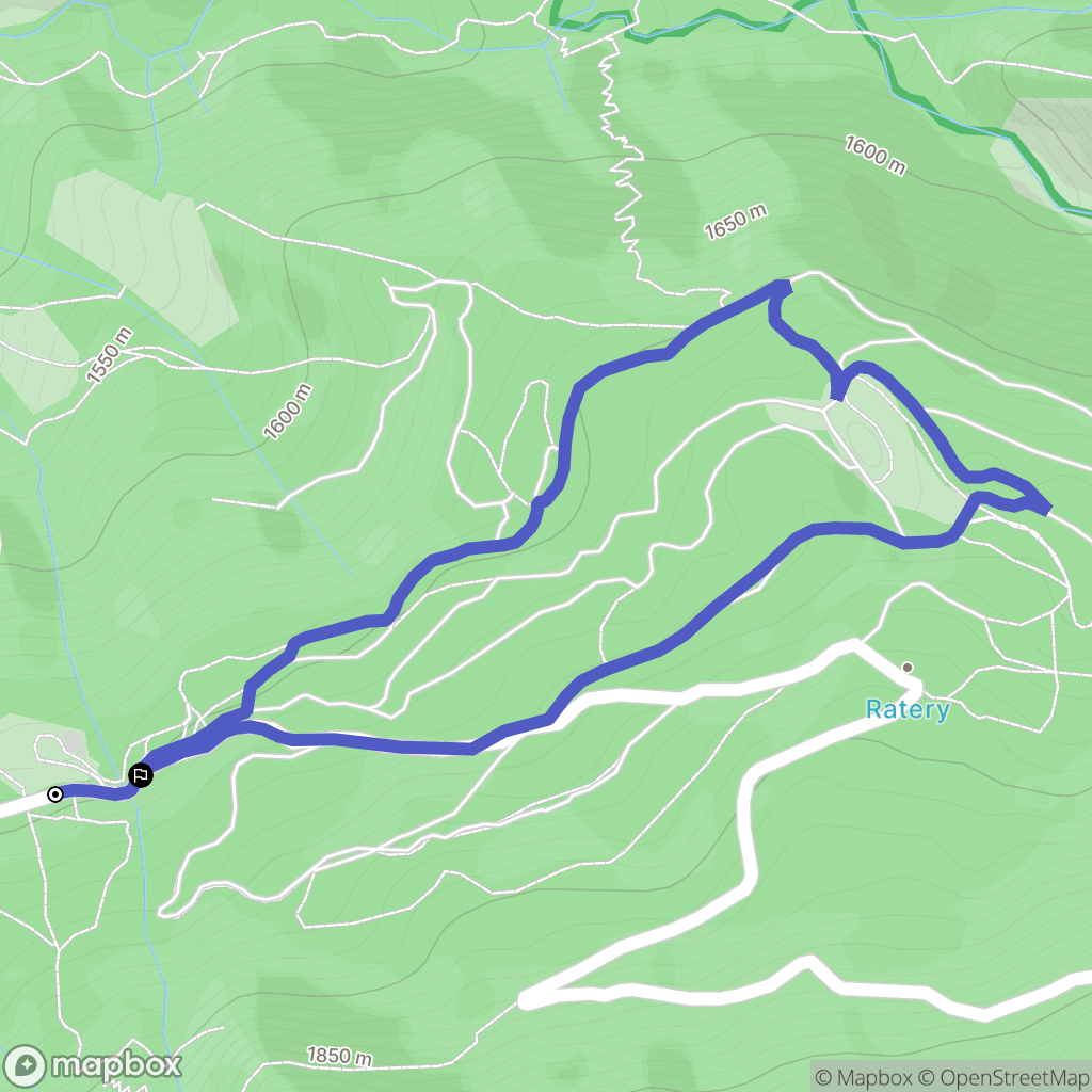 Colmars : carte du parcours de randonnée - France